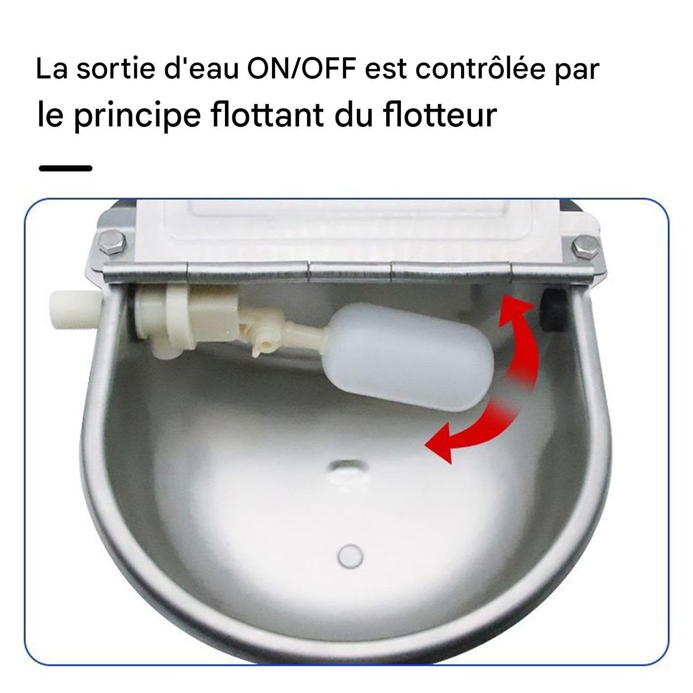 Abbeveratoio Automatico Per Bovini Ciotole Dispensatrici In Acciaio | Distributore Acqua Per Cani Capre Mucche Bestiame