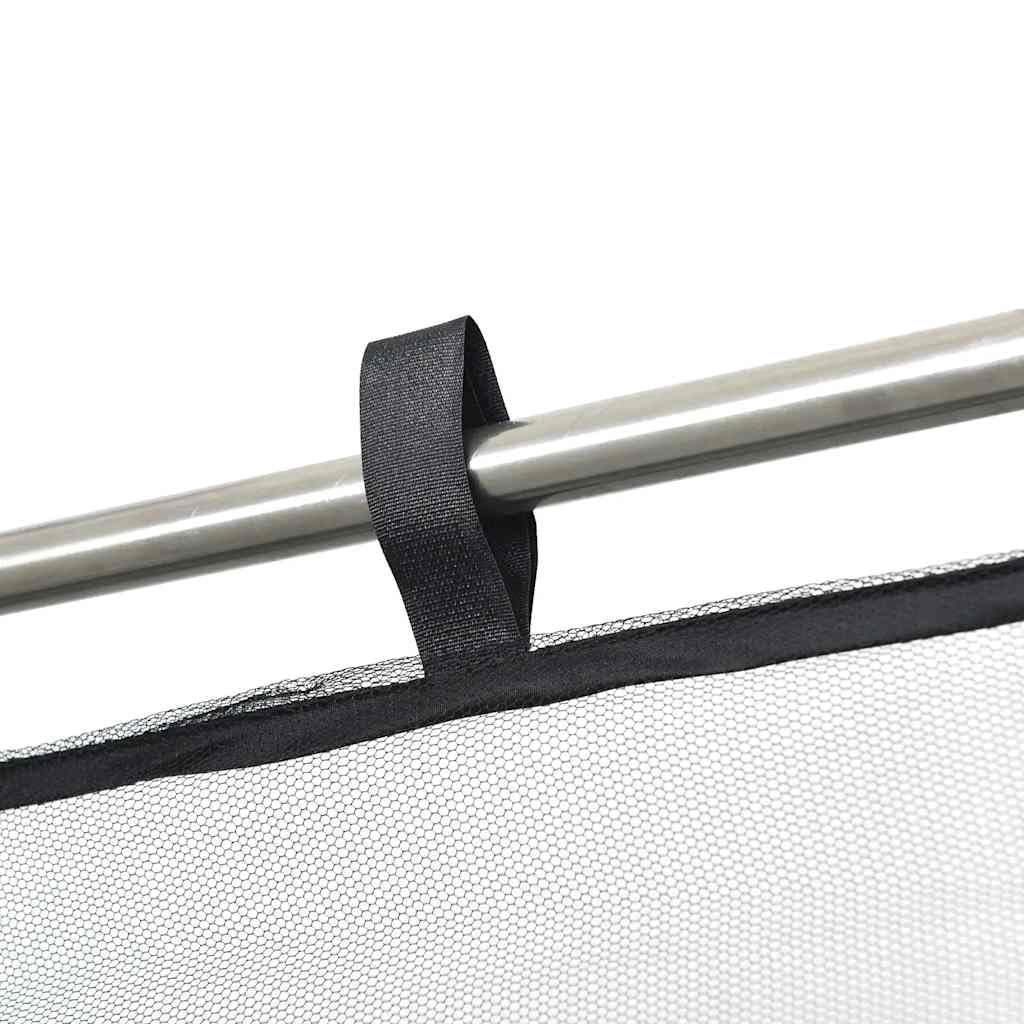 vidaXL Mosquitera para Exteriores Malla 220 Negra 300x300x200 cm, mosquiteras para Cama, mosquitera Plegable, mosquitera para Camping