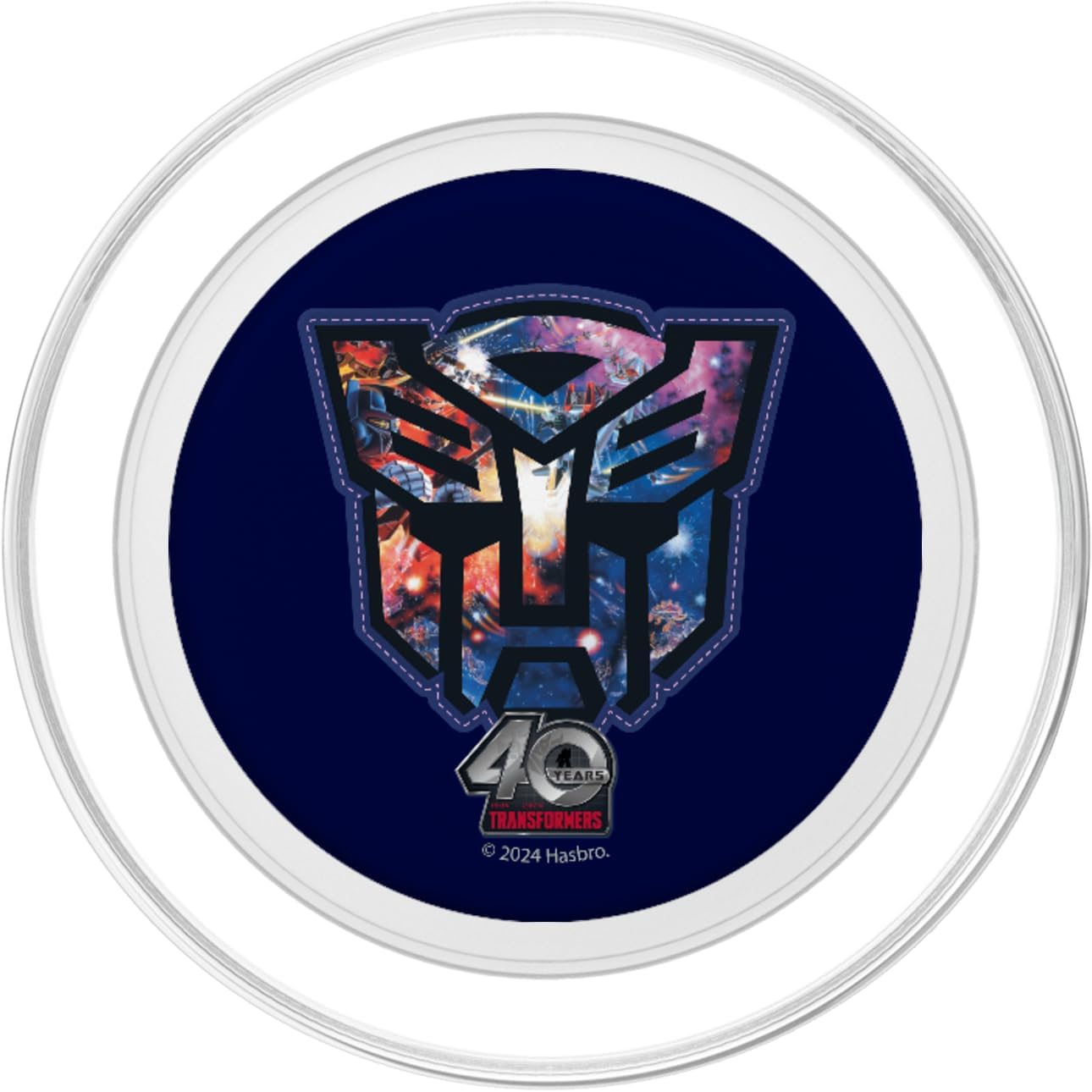 Transformers 40th Anniversary Autobot Cosmic Collage Logo PopSockets PopGrip for MagSafe