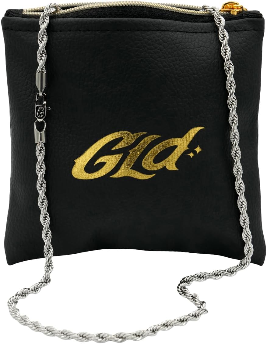 GLD Rope Chain - Gold-Plated Rope Chain with Exclusive Storage Travel Pouch - Snatch-Proof Clasp, Sweat-Proof and Fade-Resistant - Lifetime Quality, Designed in Miami