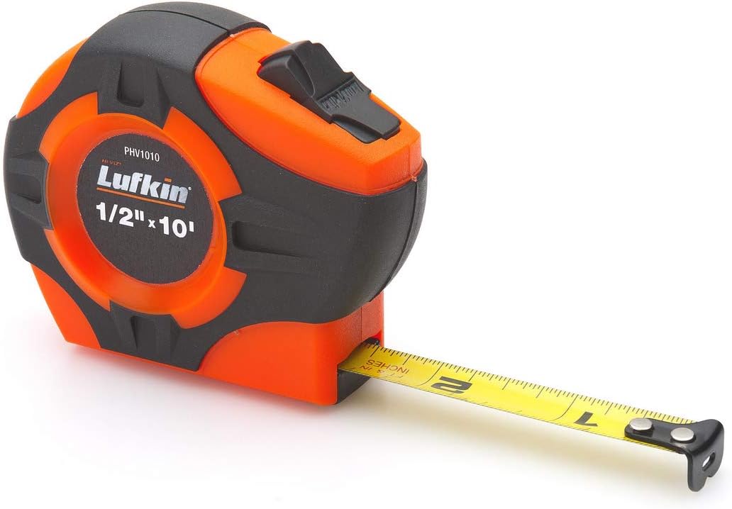 Lufkin Crescent 3/4" x 16' P1000 Series Hi-Viz® Orange Yellow Clad A2 Blade Power Return Tape Measure - PHV1316N