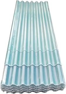 Placa Ondulada para Exterior,Plancha Transparente de 1mm,Paneles de Techo Silencioso,Garaje Corrugado,Chapa Ondulada para Invernaderos Prueba de Lluvia,con Tornillo (0.9x0.6m/35x24in,2 Pcs)