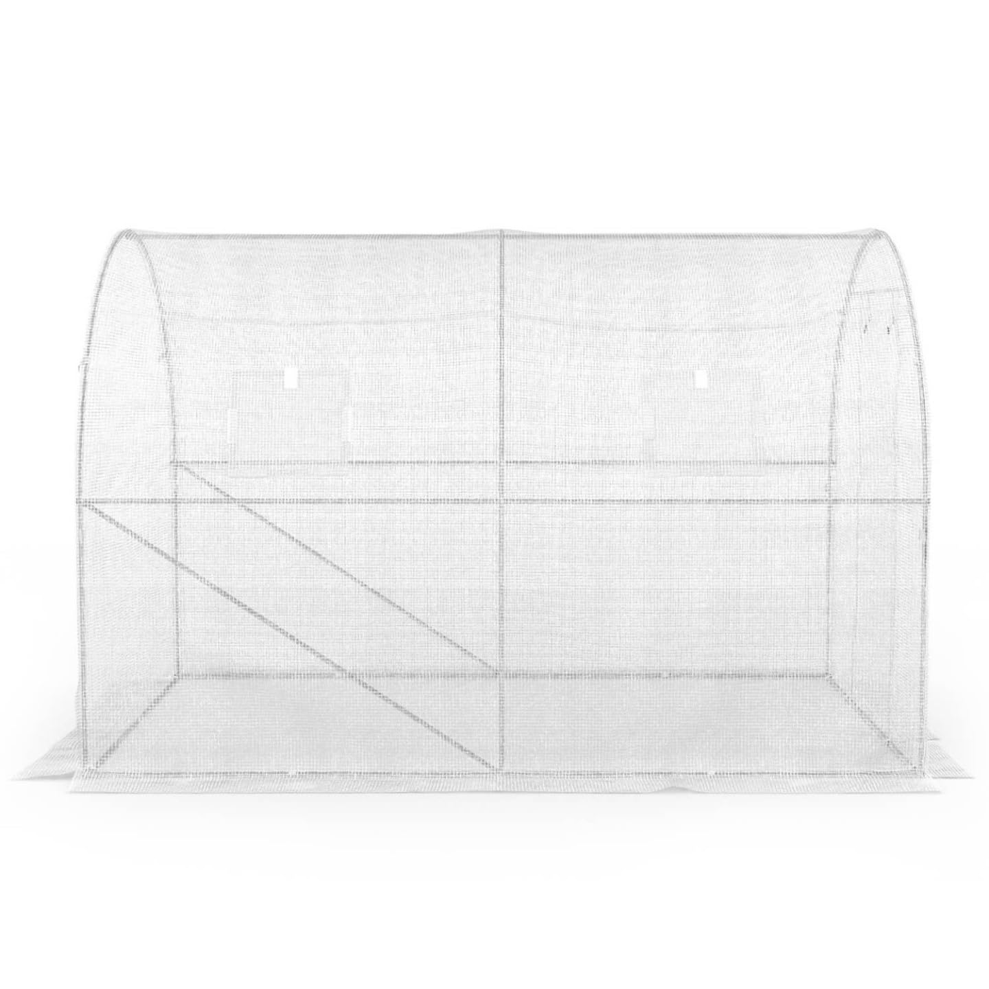 IDMarket - Invernadero, túnel, 6 m², color blanco, serie Huerto Roma, 2 x 3 m