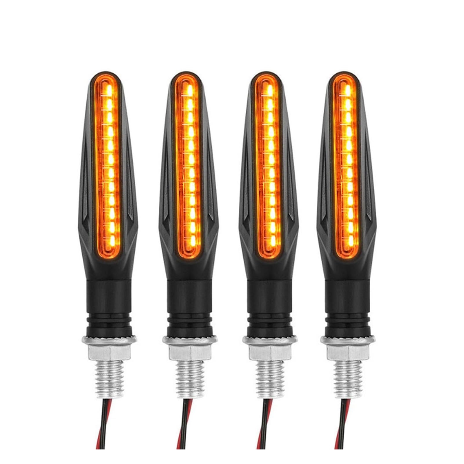 Fanale posteriore per moto Indicatori Di Direzione A LED Per Motociclette, Indicatori Di Direzione, Luce Di Stop, Luce Di Coda Posteriore Lampeggiante, DRL Fanale Posteriore Moto(4 Pcs)