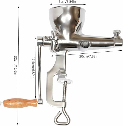 Miniatura 4 de Exprimidor manual Exprimidor de hierba de trigo Extractor de frutas y verduras Prensa manual Exprimidor de cítricos de acero inoxidable, para