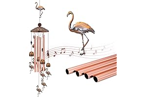 Flamingo Copper Wind Chime: A Symphony of Serenity and Style
