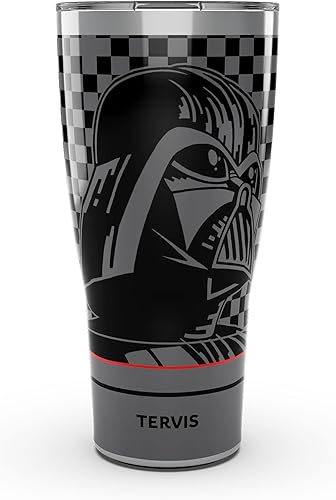 Tervis Traveler - Vaso de viaje con triple aislamiento térmico de Darth Vader The Dark Side de Star Wars mantiene las bebidas frías y calientes, 30