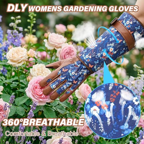 DLY Garden Gloves for Women,Gardening Gloves,Garden Gift for Lady,Brown,XL by DLY - Used condition - Image 4
