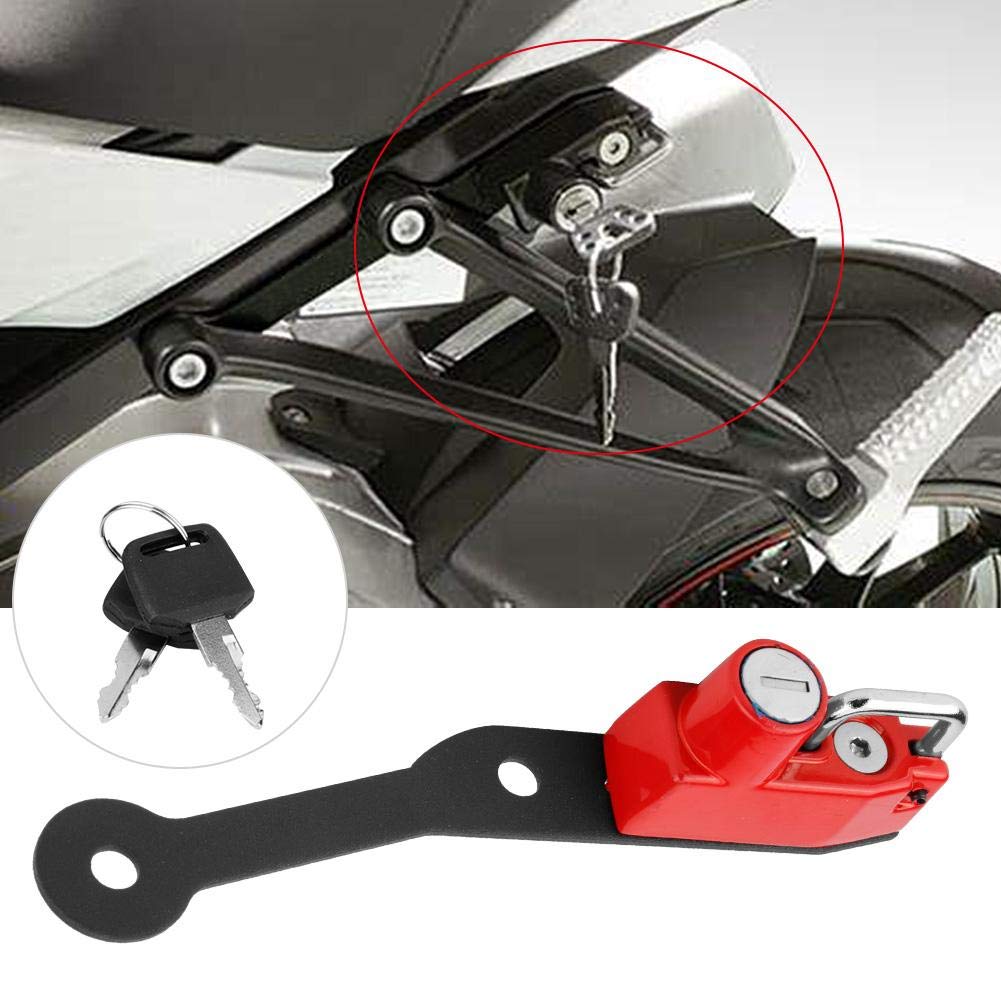 Blocco Per Casco Moto In Lega Alluminio - Kit Con 2 Chiavi Per Scooter, Bici E Skateboard - Foto 12