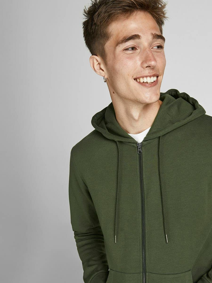 Jack & Jones Male Hoodie Basic Reißverschluss – Bild 7
