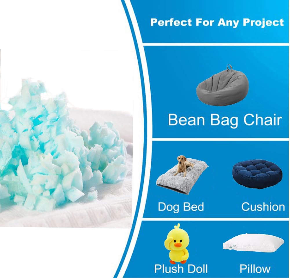high-density foam memory foam pool noodles stuffing for dog bed bolster