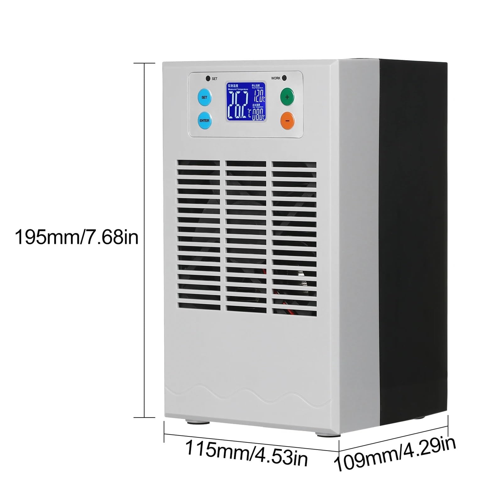Calentador de agua for acuario pequeño, 100 W, 30 L/70 W, 20 L, enfriador, sistema de refrigeración y calefacción electrónico semiconductor for acuarios.(70W 20L)