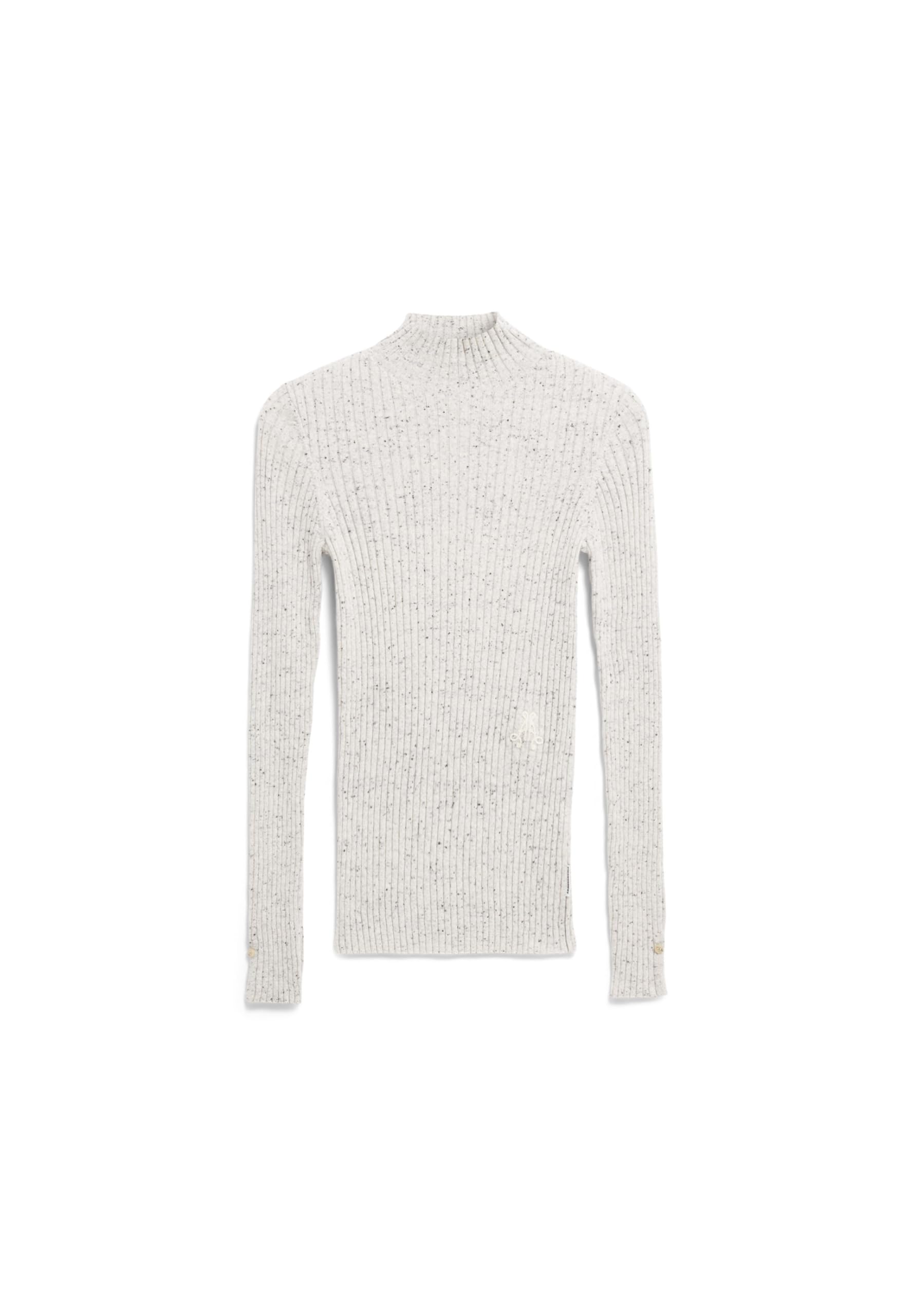 ARMEDANGELS Jersey para mujer de mezcla de lana orgánica reciclada, Aania Tweed Fitted