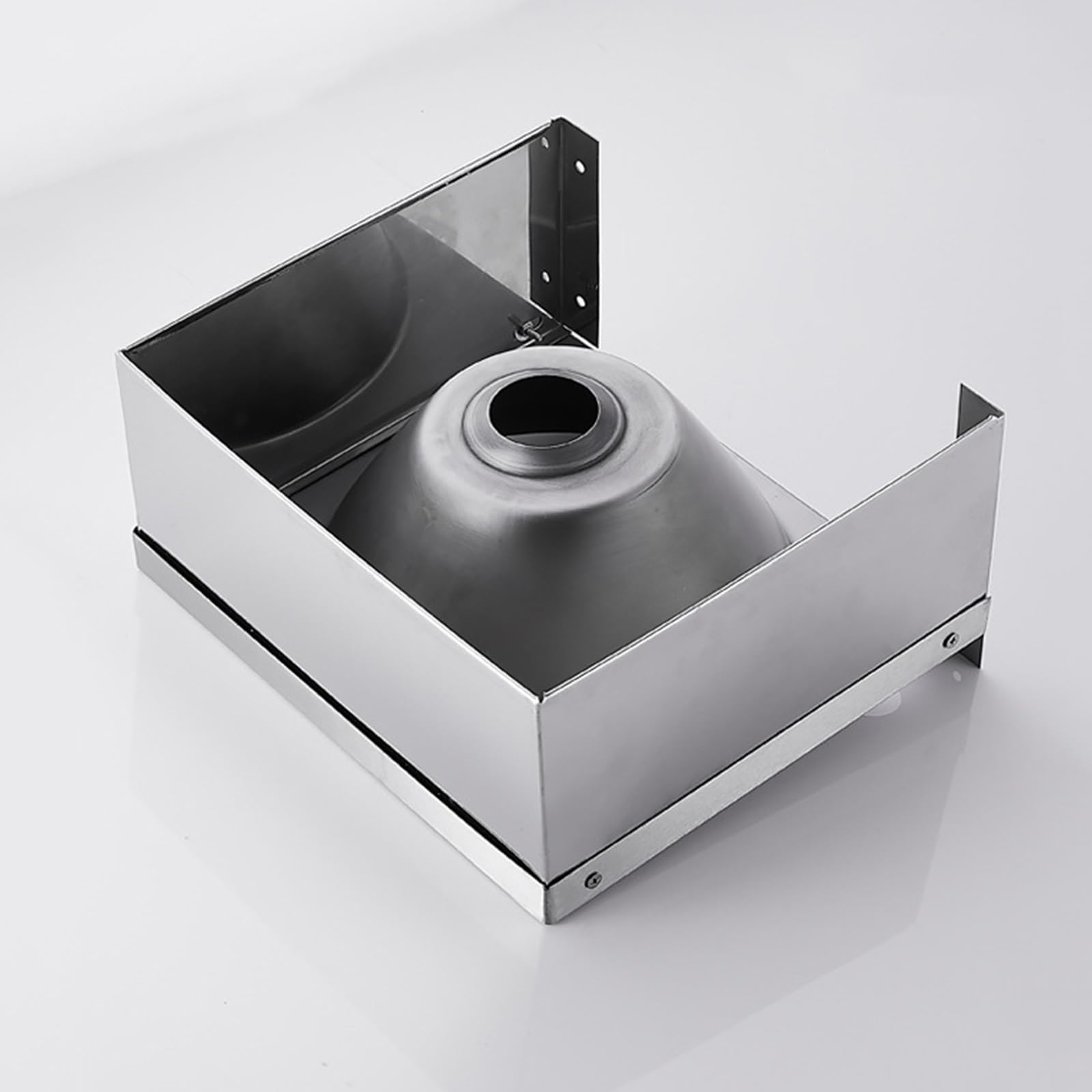 Lavandino Quadrato da Parete for Bagno, Piccolo lavabo in Acciaio Inox for Uso Domestico, for Balcone