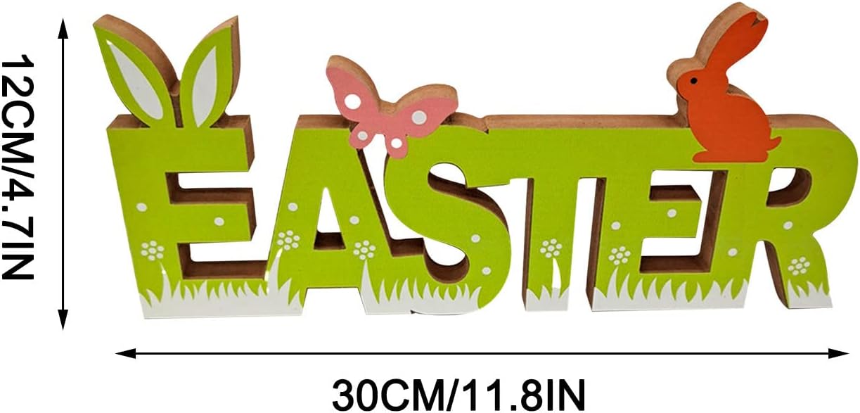 Easter Decorations Outdoor Yard - Easter Wooden Decorations Easter Wooden Party Scene Layout Decoration for Home Garden Patio Decoration Easter Party Favors Supplies : Patio, Lawn & Garden