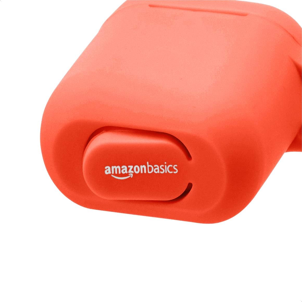 Amazon Basics AirPods Case - Compatible with Apple AirPods 1 & 2, Red