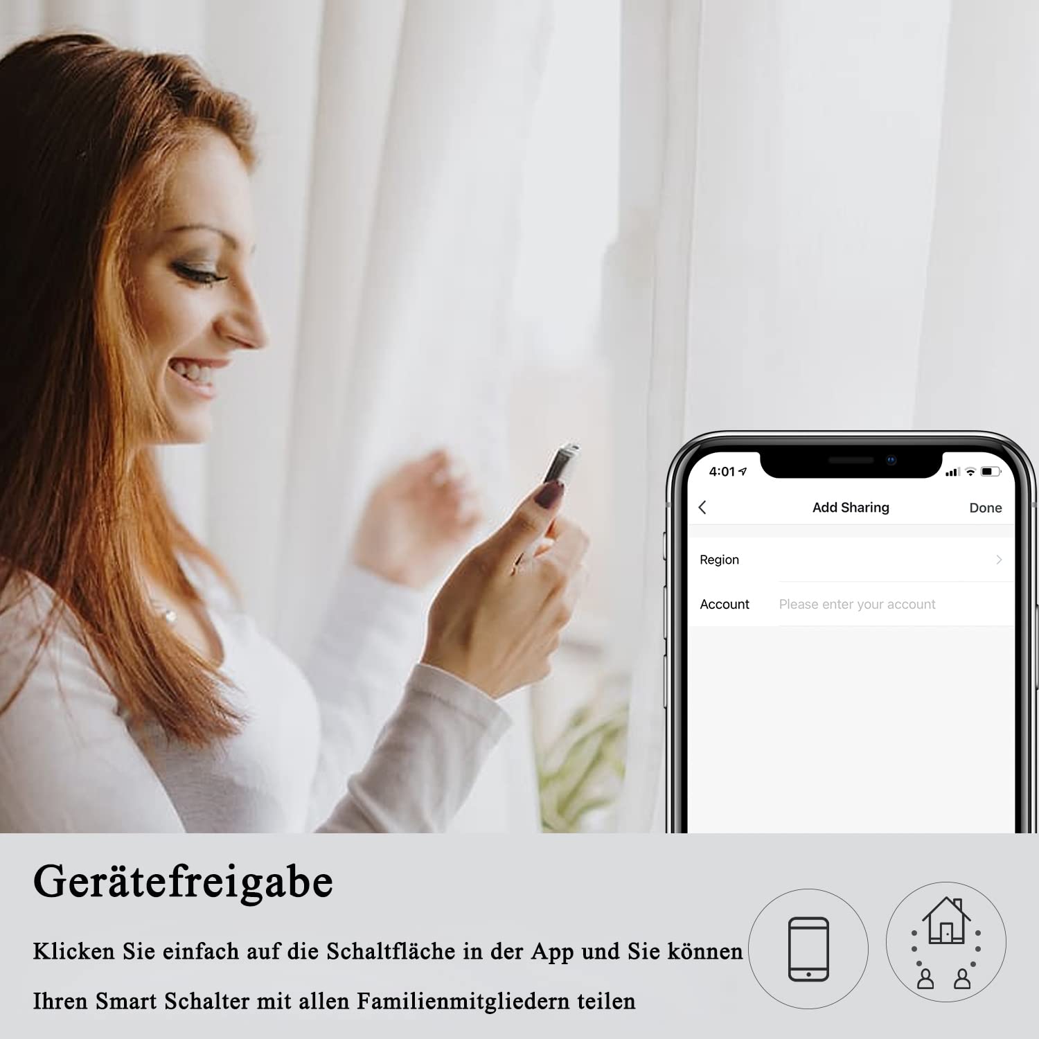 Zigbee - Interruptor de luz inteligente de 1 vía, 2 paquetes