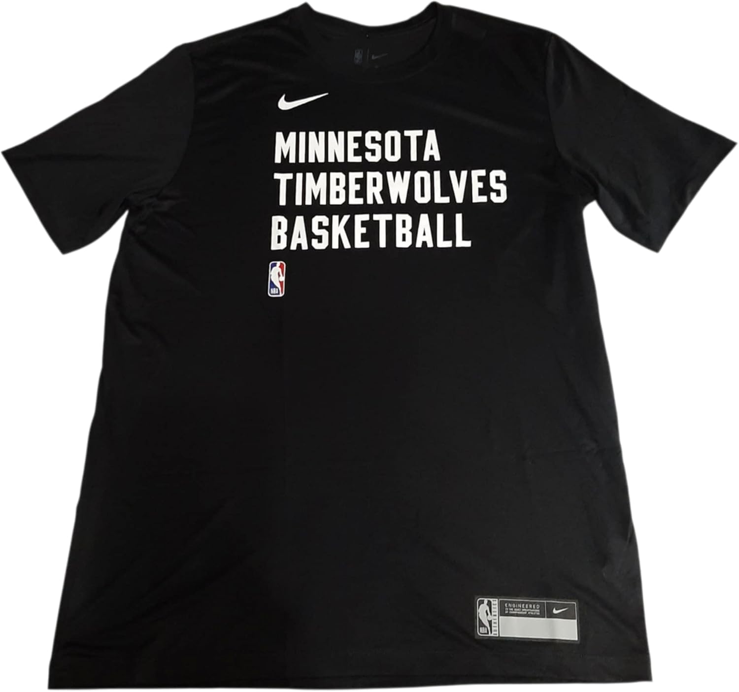 Nike Men's Minnesota Timberwolves Sideline Legend Performance Practice T-Shirt L-Tall Black