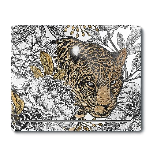 Image of MightySkins Glossy Glitter Skin Compatible With Alienware X16 R1 (2023) Full Wrap Kit - Bronzed Leopard | Protective Durable High-Gloss Glitter Finish | Easy To Apply & Change Styles | Made in the USA