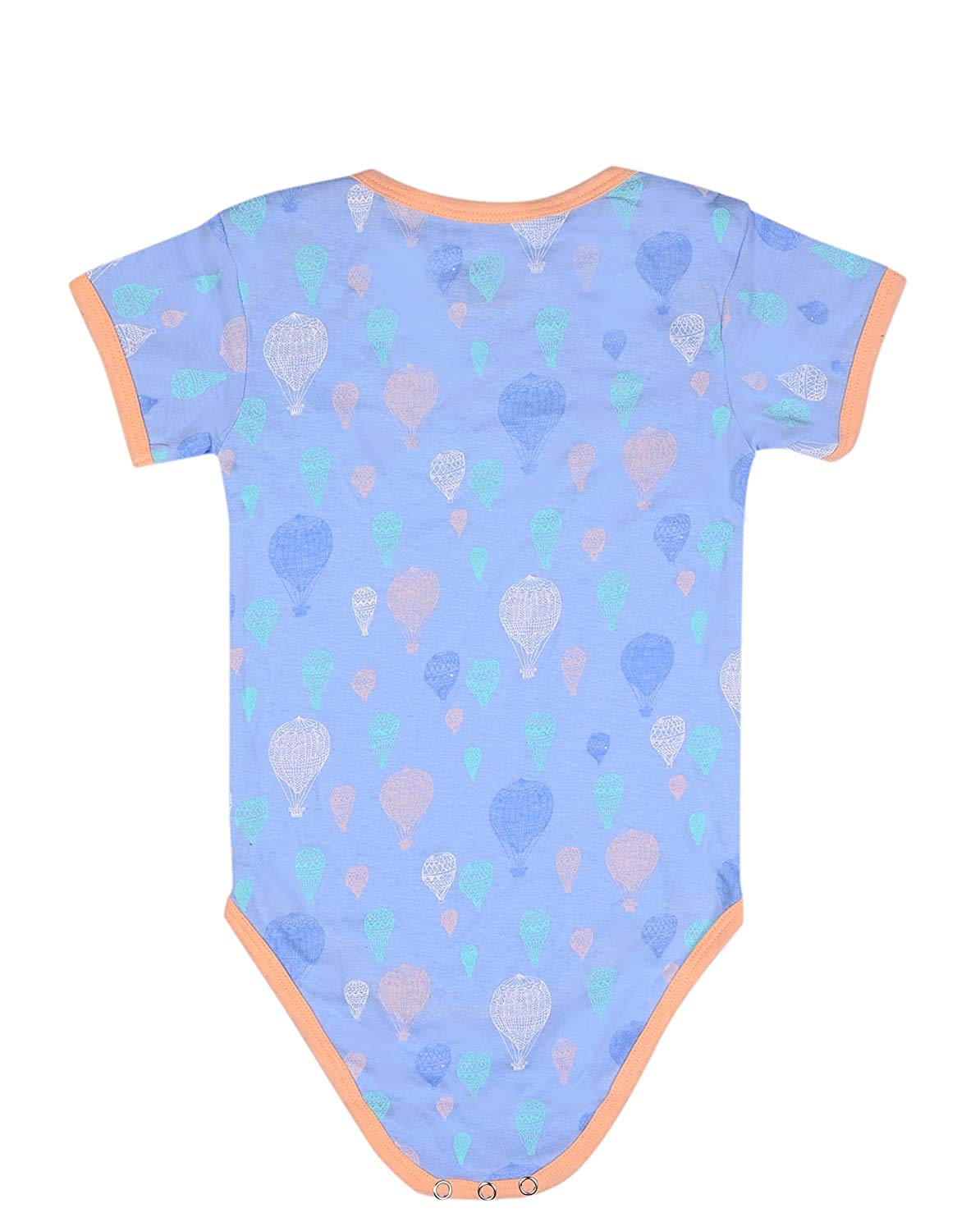 Sofie & Sam Premium Cotton 1 Pc Baby Romper Half Sleeves (3-6) Months - Ballon/Blue 1