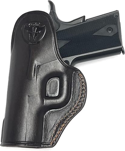 Miniatura 8 de Cardini Leather IWB - Funda de piel para pistola Kimber Micro 9, Ultra Carry II, fundas de pistola de transporte ocultas, Bersa Thunder 380, Colt