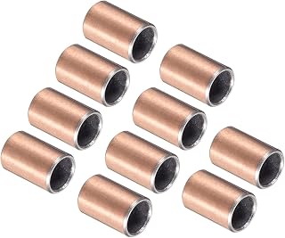 10pcs Sleeve Bearings - [8mm x 10mm x 15mm] Wrapped Oilless Bushings for Machine Shaft Use