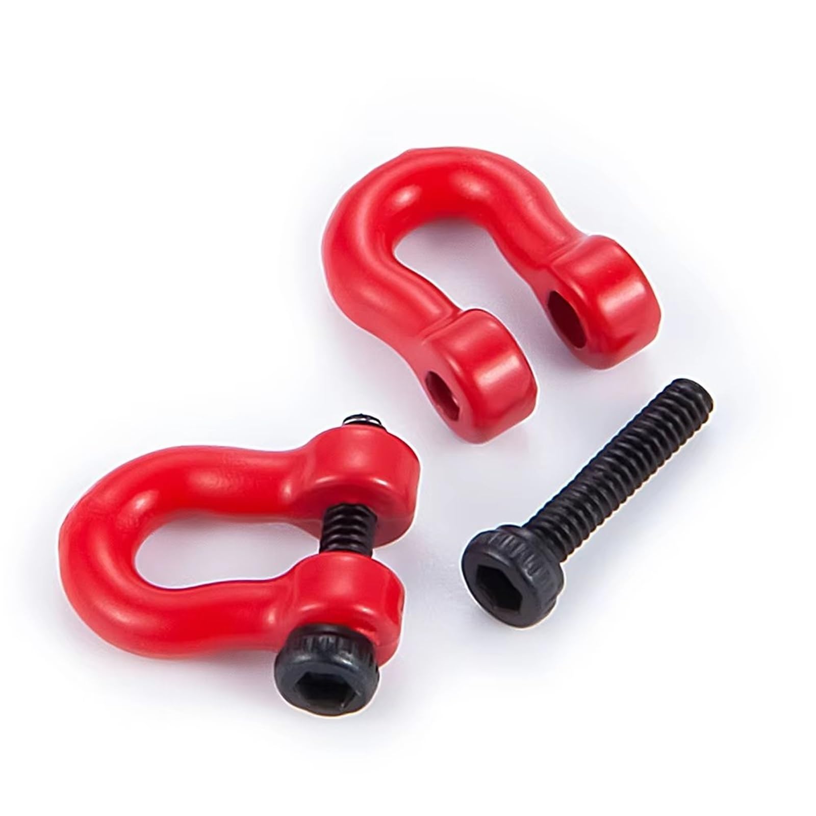 MIXVZARF RC Upgrade Accessories for TRX-4M 1/18 Aluminum Alloy U-Type Trailer Tow Shackle Hook Modification Decoration RC Crawler Car Truck Model Upgrade Parts