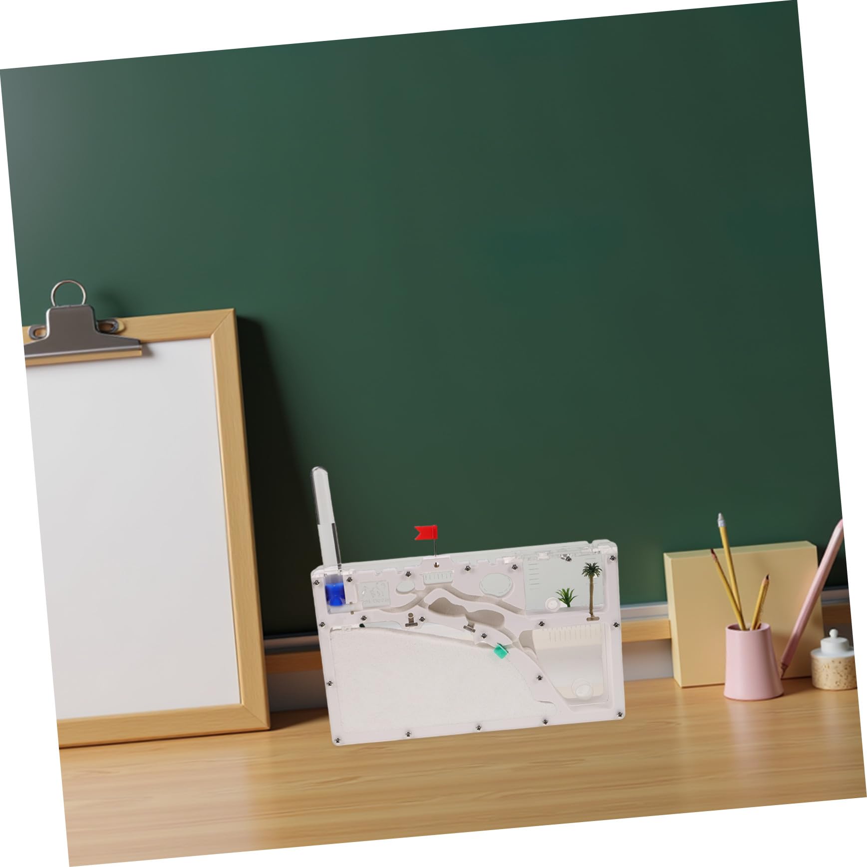 Castillo Hormiguero Transparente con Accesorios para Experimentos Científicos Hábitat Educativo para Terrario Observación de Hormigas Juguete Científico Ecológico para Aula