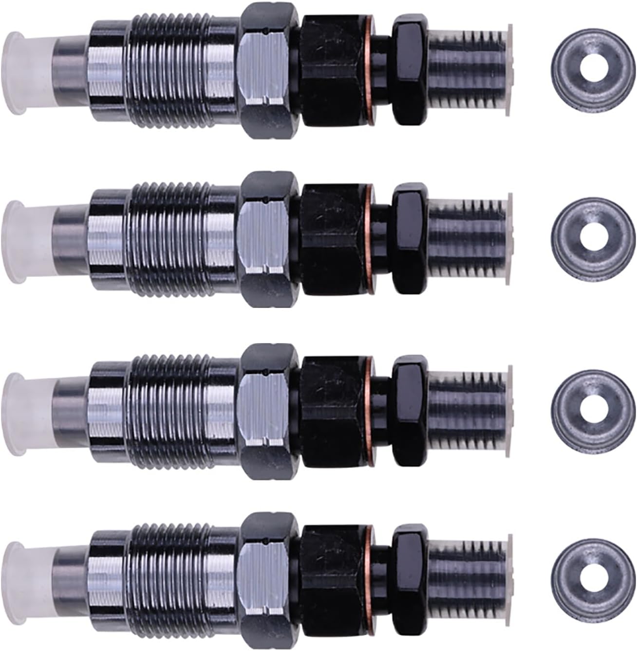 FridayParts 4Pcs Fuel Injector 16419-53900 16419-53905 Compatible for Kubota Engine V2003 V2403 Replacement