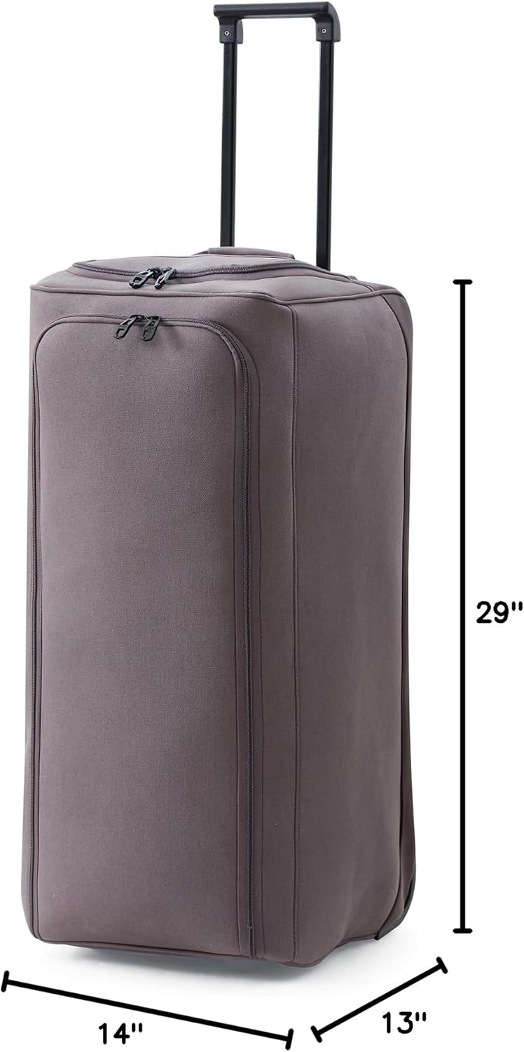 Gomie® - Duffle Laundry Bag with Wheels - Slate