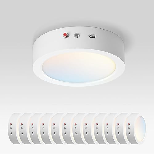 Miniatura 13 de ASD Lámpara LED de techo empotrada redonda de 12 pulgadas, iluminación de superficie de perfil bajo | 5CCT, regulable, ultrafina, certificación ETL