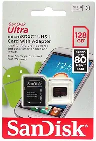 CARTAO MICRO SD 128GB CLASSE 10