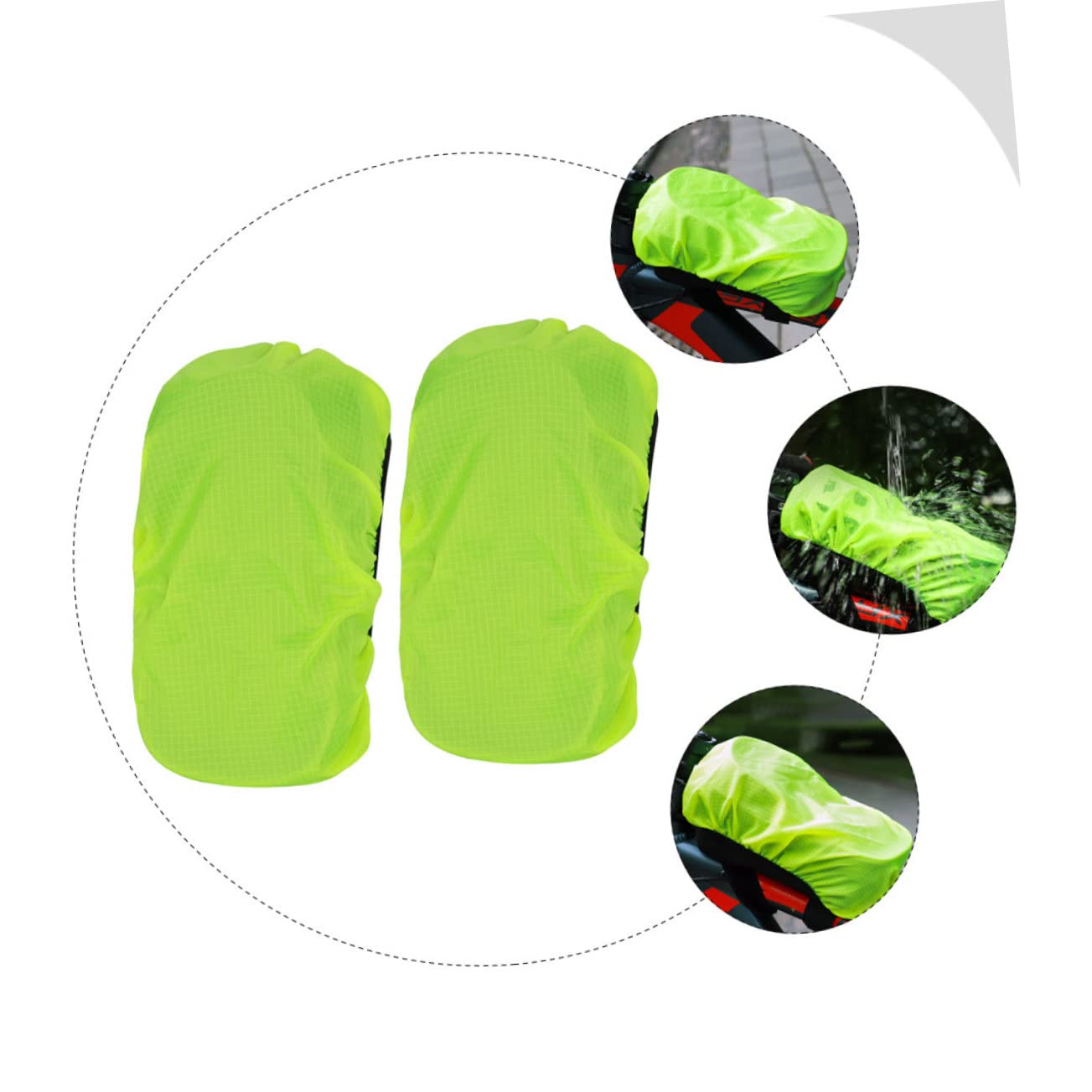 Sosoport Bolsa De Ciclismo De 10 Uds Cubierta para La Lluvia Tela para Montar Paquete De Viga Frontal para Niños