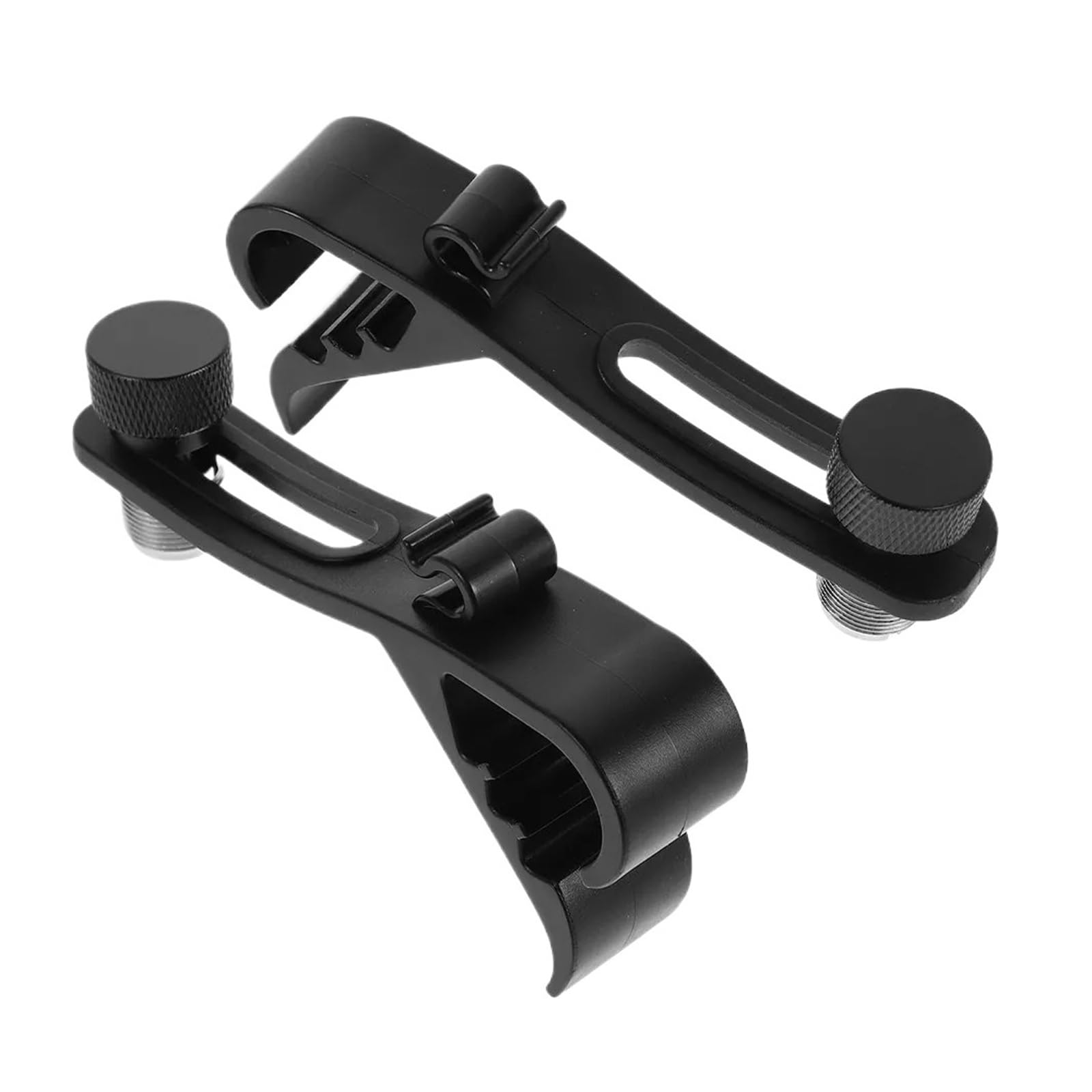 Wjiayao One Color Drum Microphone Clips 2Pcs Drum Microphone Clip Adjustable Shockproof Mount For Snare Bass Percussion Drums Performance Mic Clamp Rim
