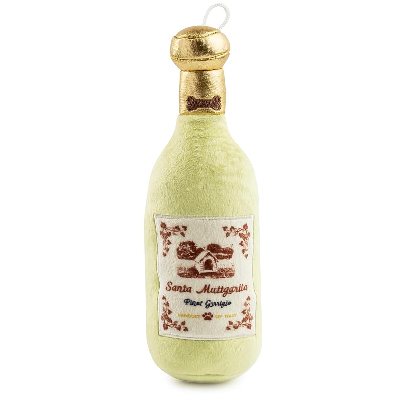 Brinquedo de Pelúcia para Cães Santa Muttgarita Pinot Grrrigio com Apito Haute Diggity Dog, Tamanho Único