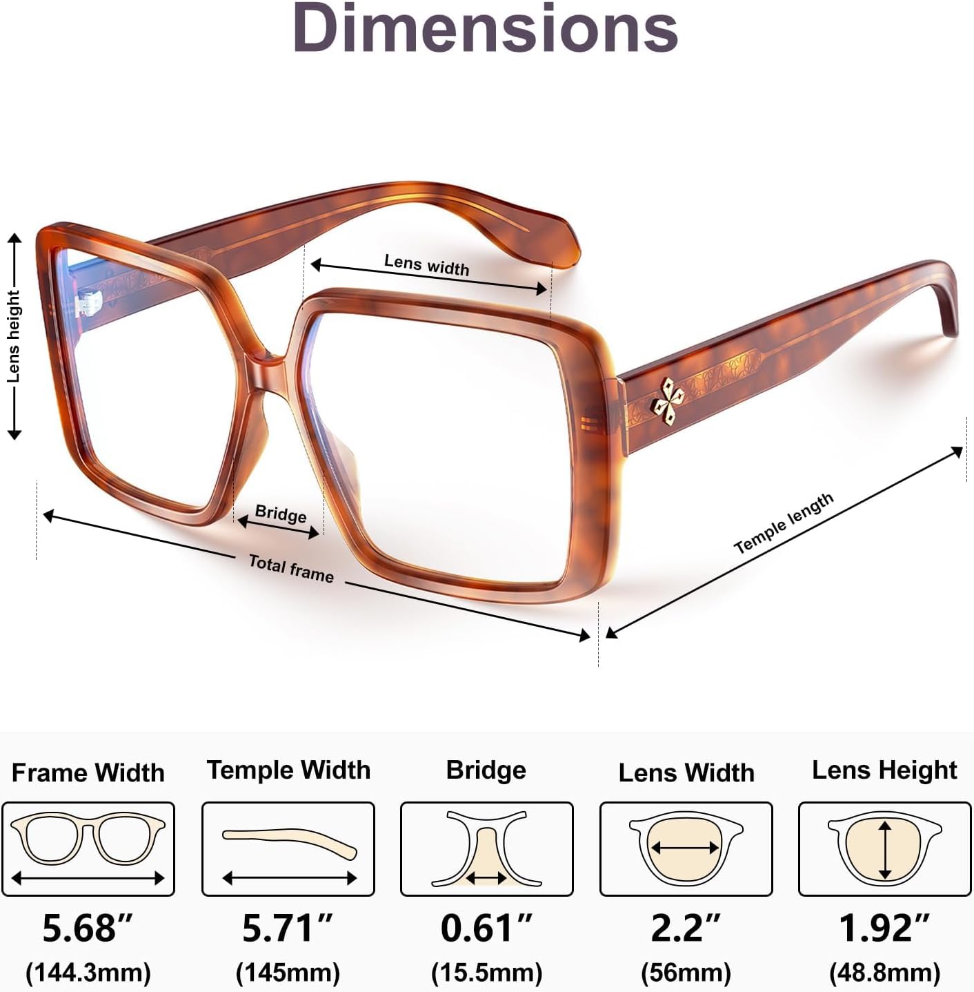 VISOONE Oversized Progressive Multifocal Anti-Fog Reading Glasses with Blue Light Blocking Fashion Readers Women Harvard - Image 7