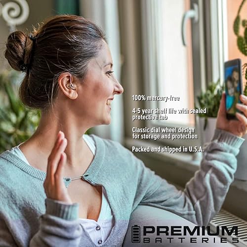 Miniatura 5 de Premium Batteries Tamaño 312, ZA312, PR41, P312 1.45 V Zinc Air - Pilas de audífonos (42 baterías)