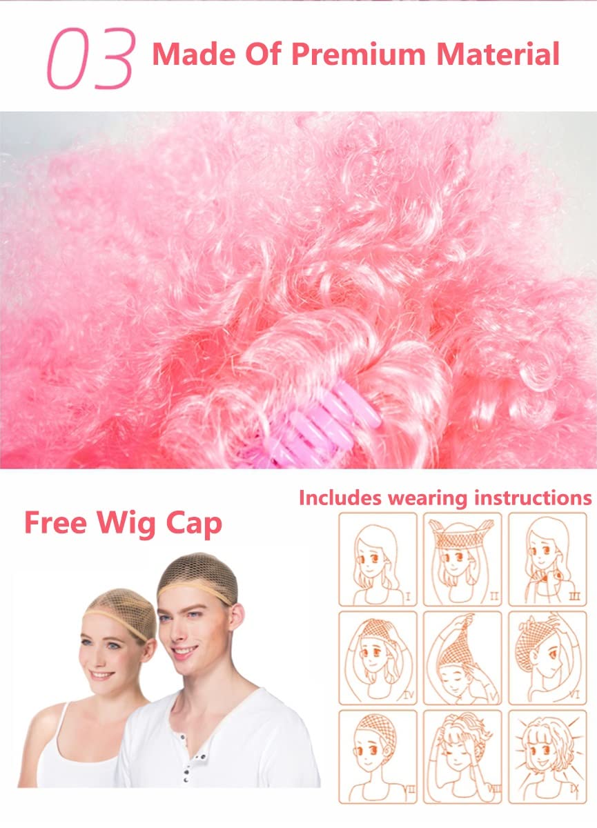 Rainbow Ponytail Pigtail Wig for Toddler Girls Kids, Tie Dye Dazzle Color Wigs for Dress Up School Show Hair Extension (Color : Pastel Blue Green)