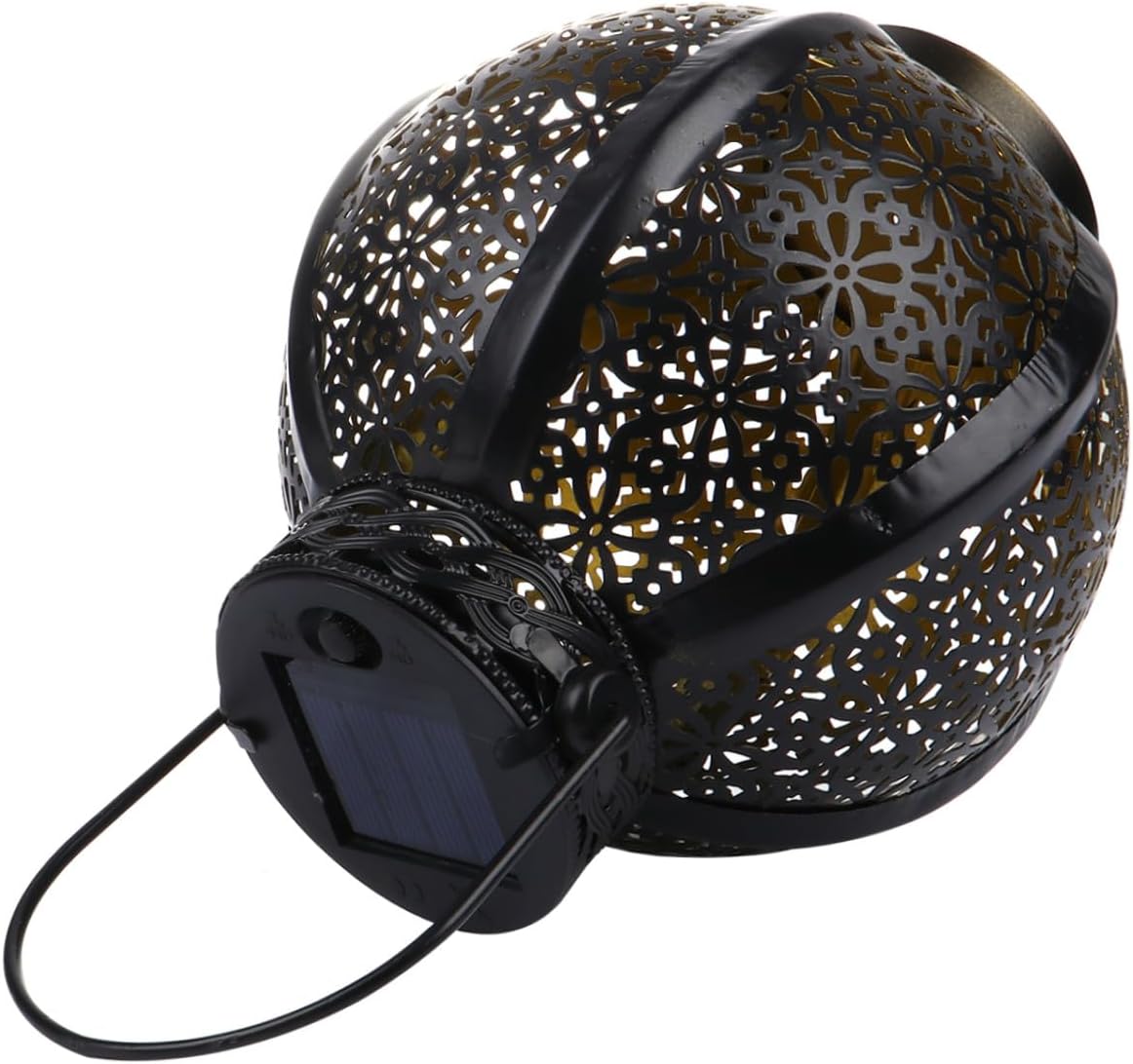 2pcs Solar Powered Garden Lanterns Led Outdoor Lanterns Warm Glow Decorative for Patio Landscape Decor Weatherproof