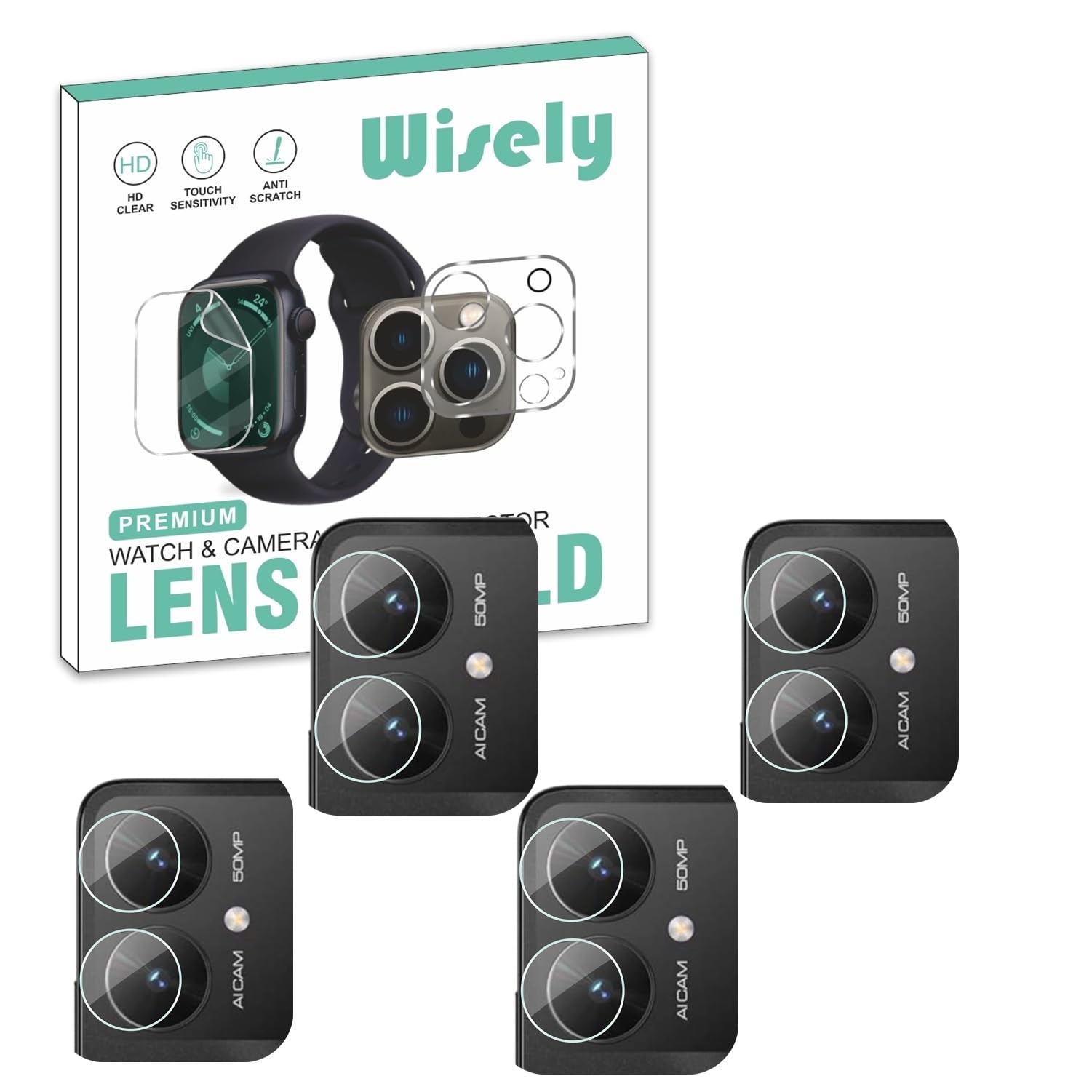 Wisely |Pack of 4pc| Poco M6 5G Camera Glass Guard Camera Lens Screen Protector for Poco M6 5G (B0D9QQNC75) Amazon Price History, Amazon Price Tracker