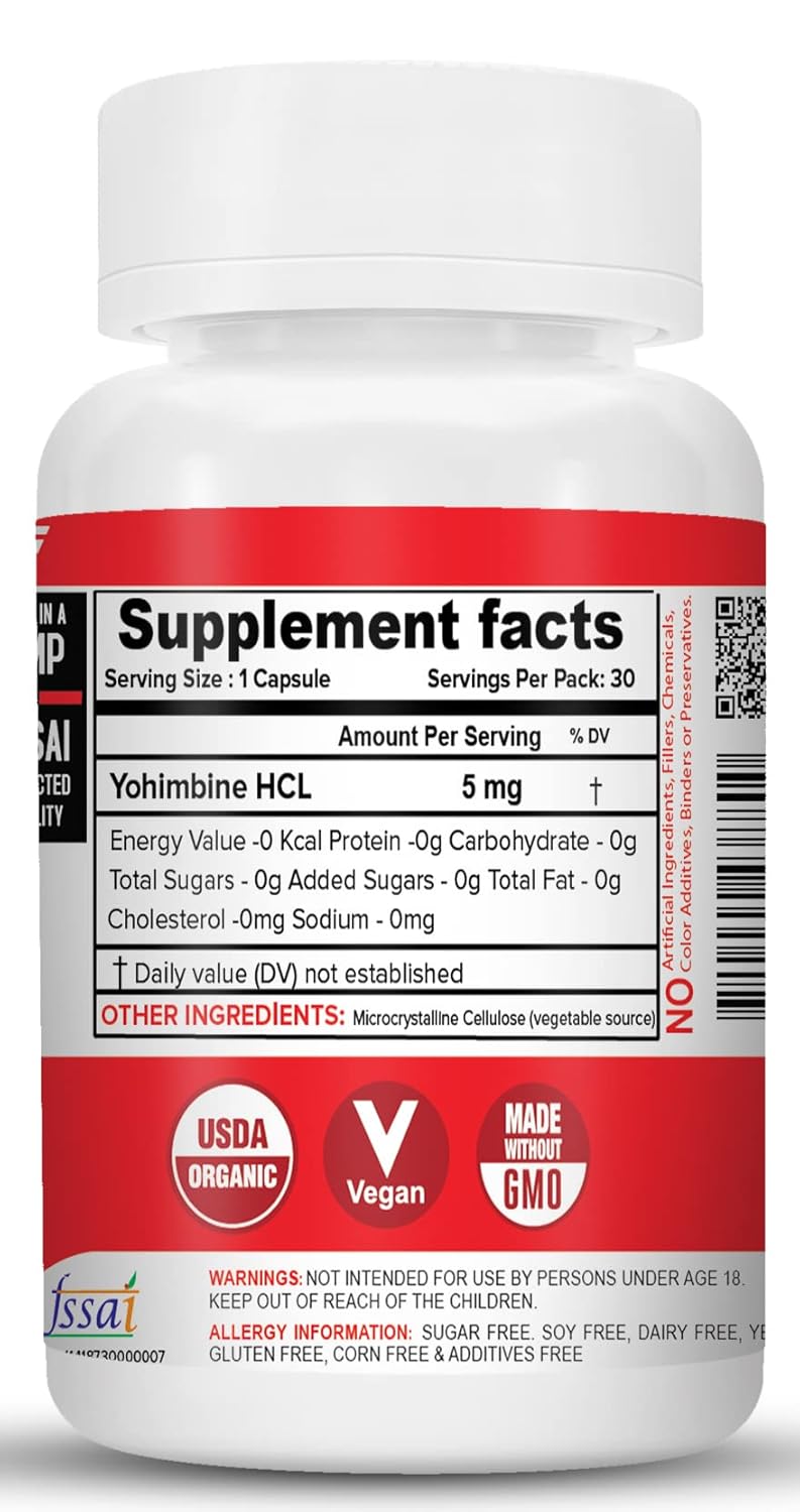 Buy Now Nutrija Yohimbine 5 Mg - 30 Capsules 1 Buy Now Nutrija Yohimbine 5 Mg - 30 Capsules