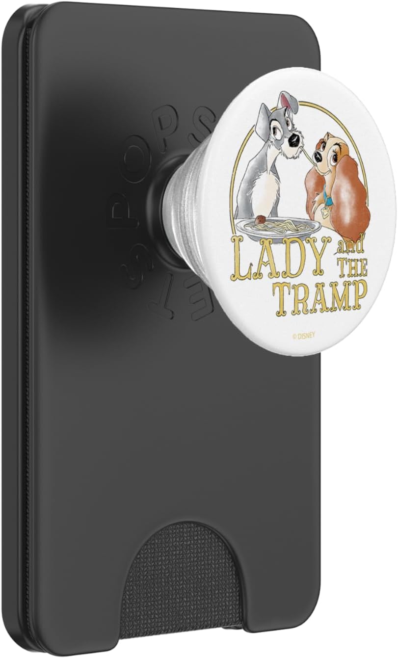 Disney Lady And The Tramp Simple Spaghetti Portrait PopSockets PopGrip for MagSafe