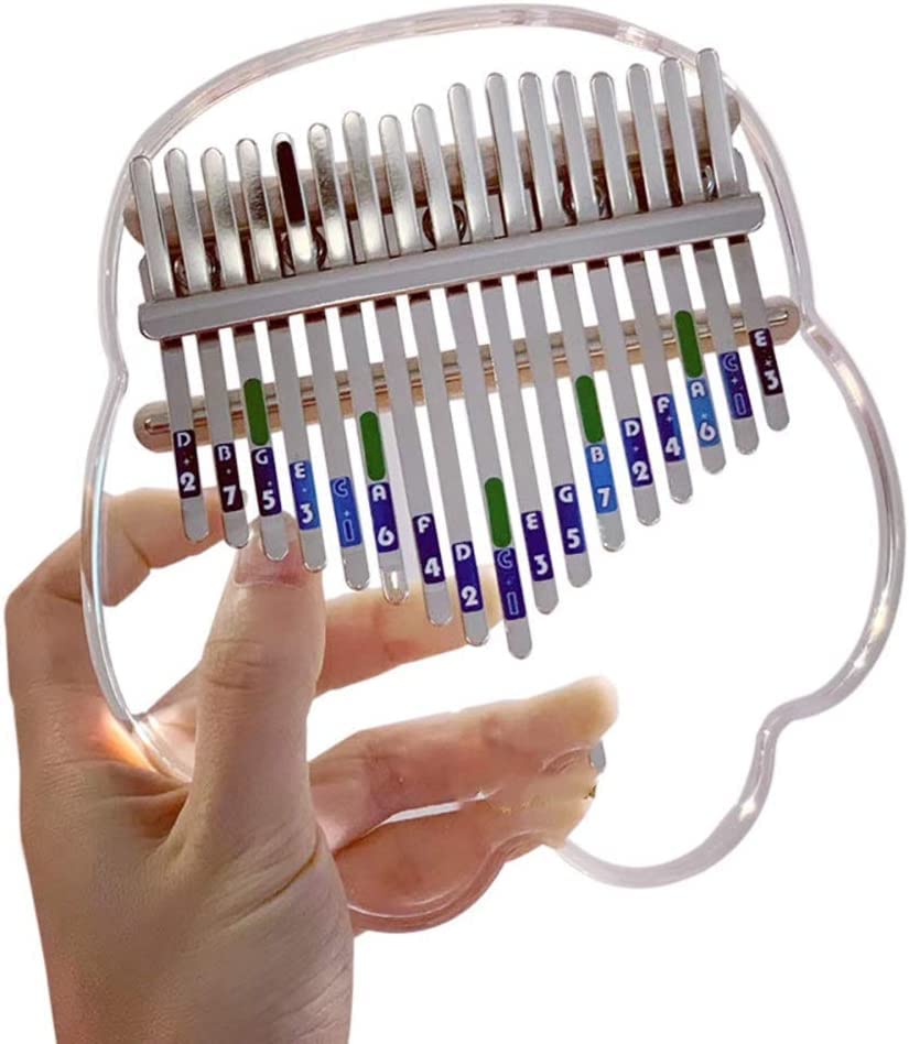 Mini Doigt Kalimba Pouce Piano Acrylique 17 Touches Transparent Pouce Piano Doigt Piano Cadeau (avec Accordeur Marteau… - Les Beatles, Paul McCartney, John Lennon, RIngo Starr, George Harrison Mini Doigt Kalimba Pouce Piano Acrylique 17 Touches Transparent Pouce Piano Doigt Piano Cadeau (avec Accordeur Marteau… – Image 3