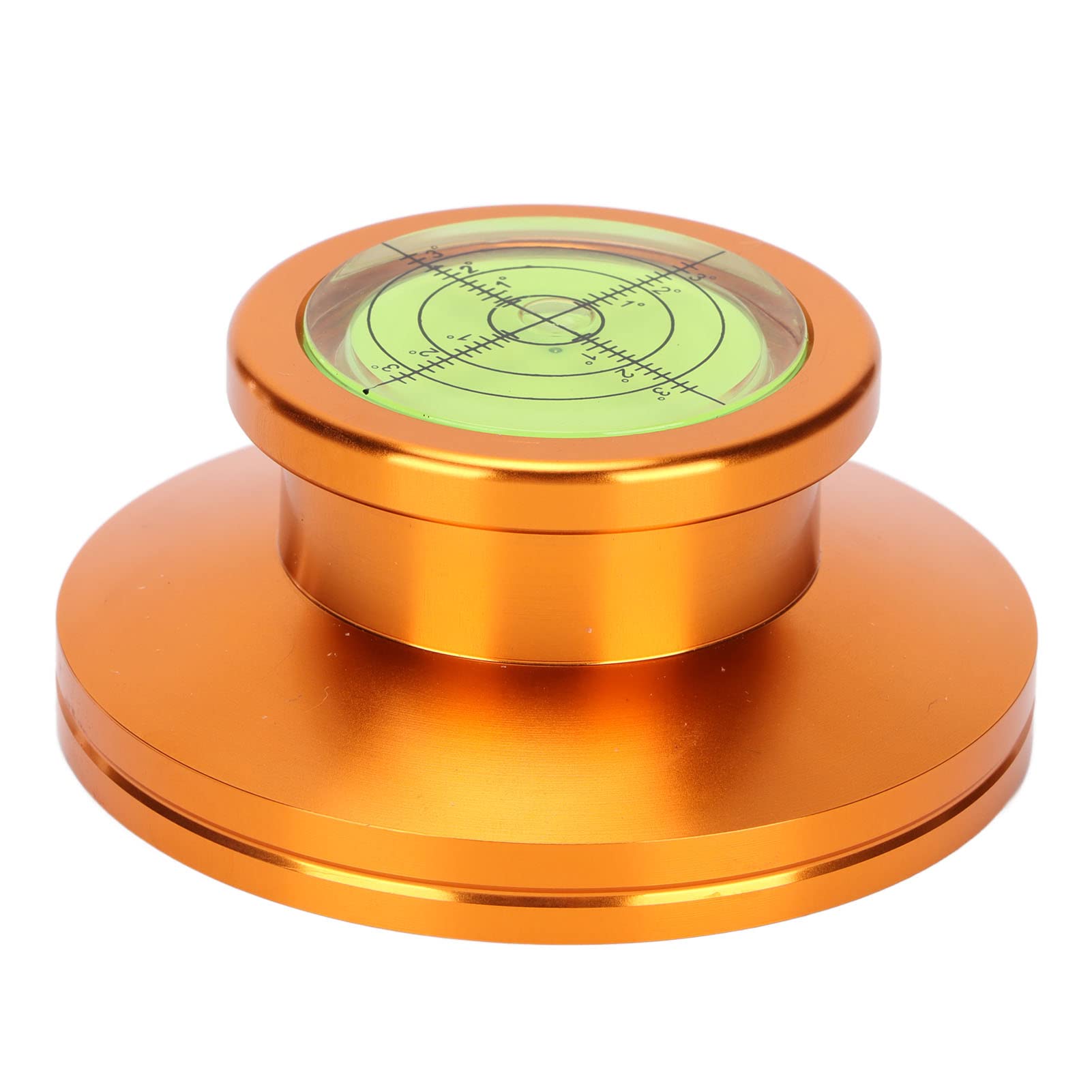 Détection de Niveau à Bulle Platine Vinyle LP Disque Stabilisateur de Poids pour équilibrage des Vibrations (Gold)