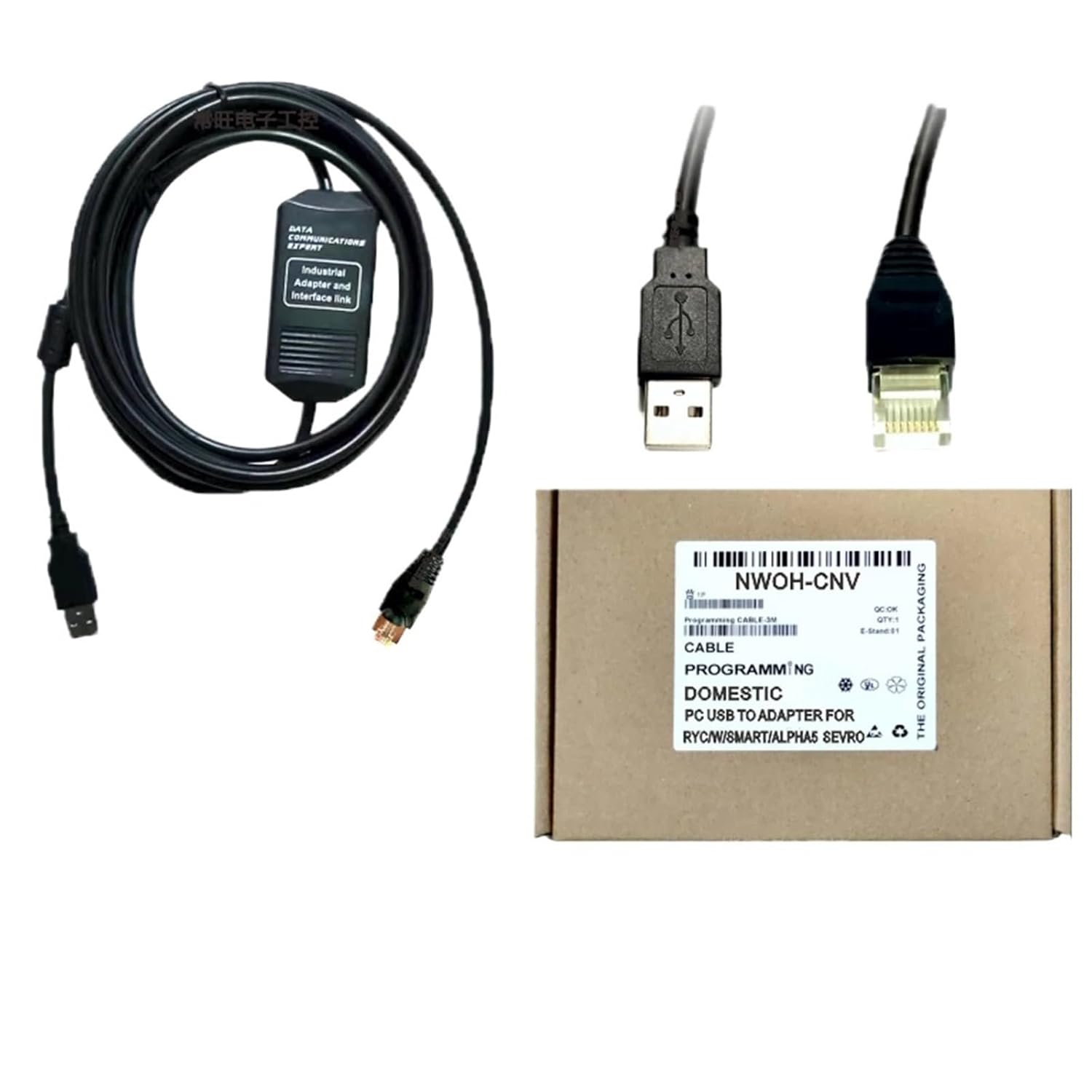 NWOH-CNV for RYC/W/SMART/ALPHA5 Series Servo Server USB Port Debugging RYC751D3-VVT2 RYH152F5-vv2 Download Cable