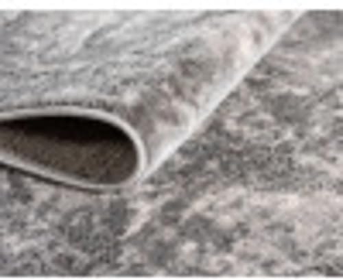 Miniatura 10 de Unique Loom Portland Collection Astoria - Alfombra cuadrada de 4 pies y 1 pulgada, color gris y marfil