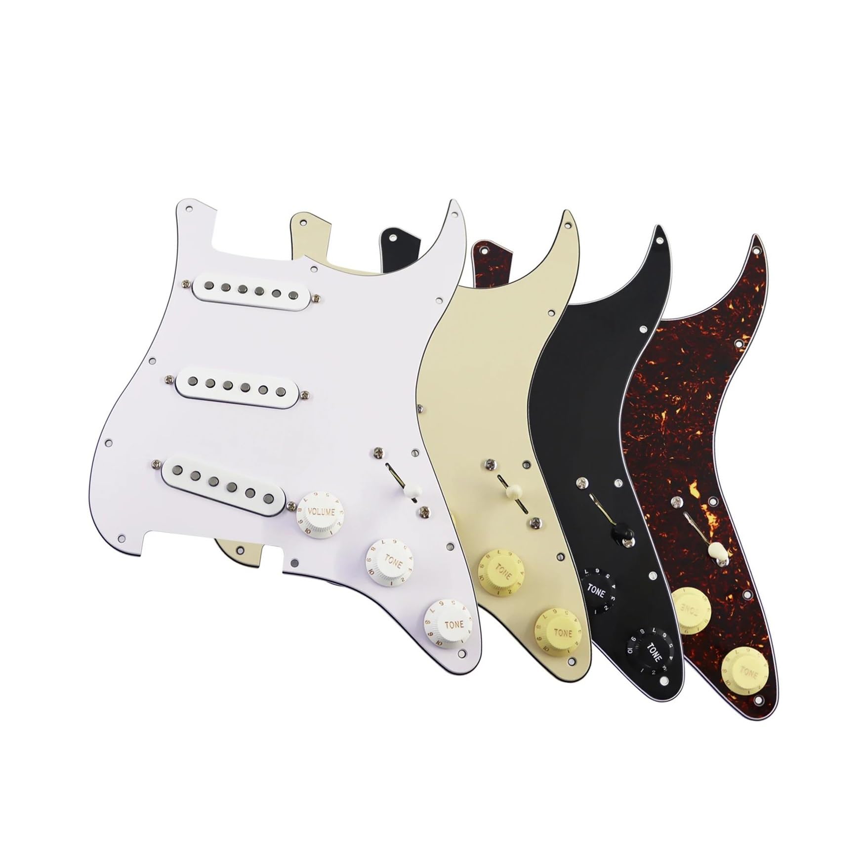 Pickguard Pickup Retro Alnico 5 Single Coil Kit Profesjonalne Akcesoria Do Gitary Elektrycznej | Pickup Pickguard (Bk 3ply)