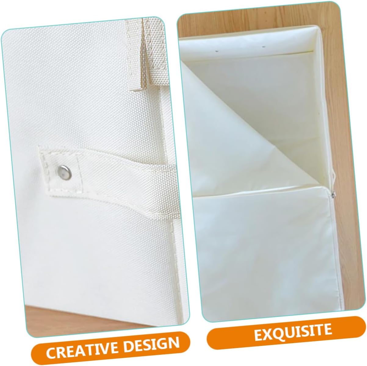 Large Under Bed Storage Bag Breathable Oxford Fabric Organizer for Clothes Blankets Quilts Zippered Multi-Purpose Storage Bin Reinforced Handles for Home Use