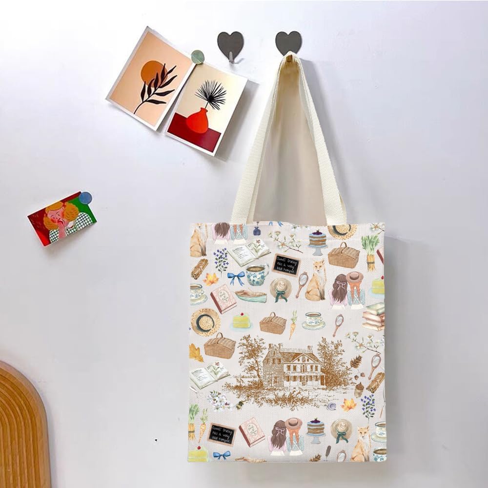 TGBJE Anne Novel Inspired Tote Bag Anne Book Literary Gifts Gables Prince Edward Island Handbag - Image 3
