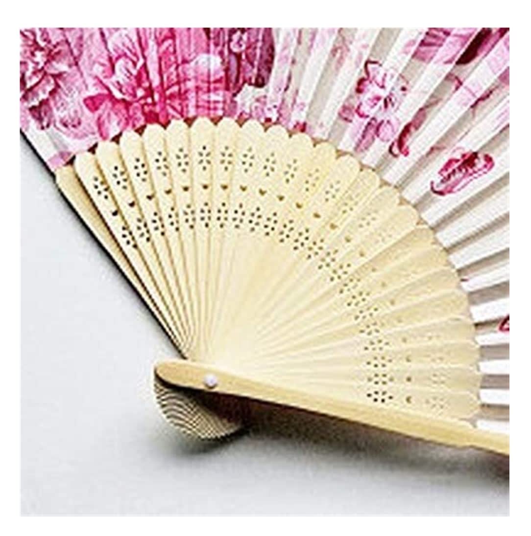 Abanico Plegable Abanico De Flores Mano Plegable Bambú Vintage Ventilador Sólido Fiesta Baile Chino para De Mano(A)